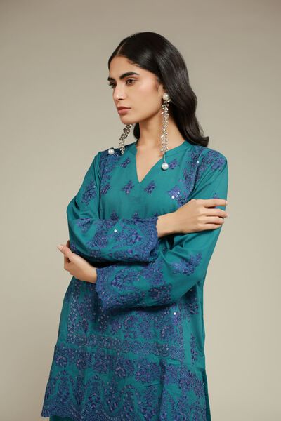 Embroidered | Raw Silk | Kurta | GBP 60.00