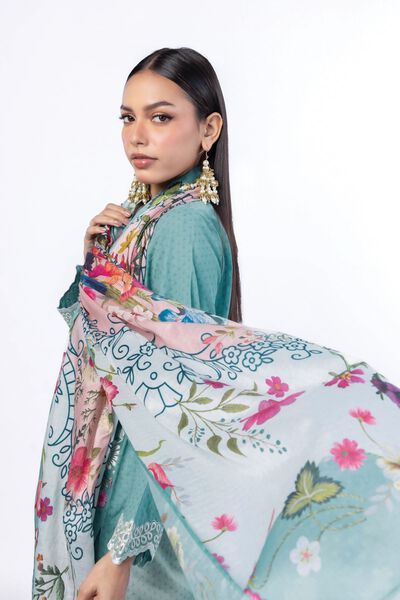 Embroidered | Cotton Dobby | Tailored 3 Piece | GBP 60.00