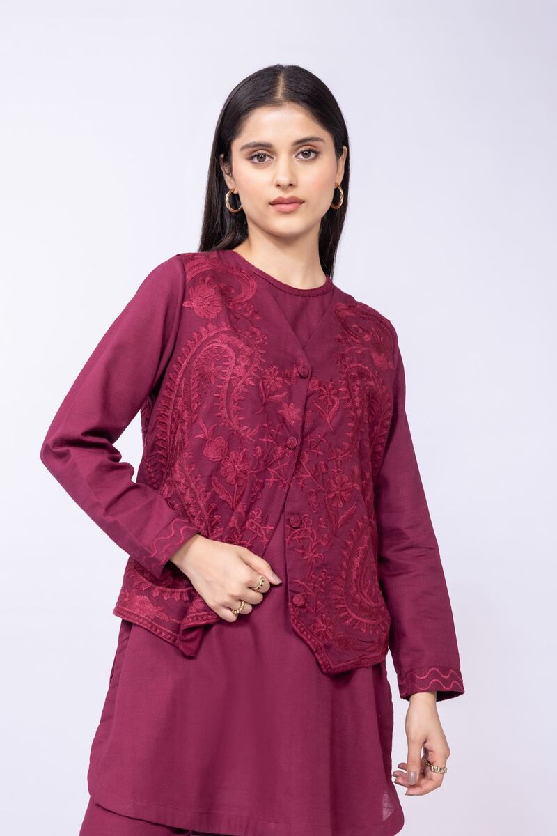 Printed | Khaddar | Waistcoat | null