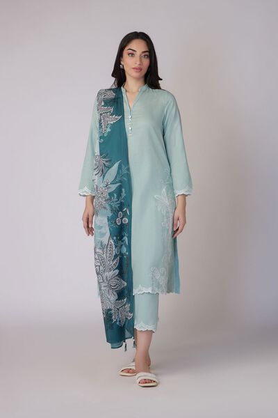 Embroidered | Cotton Dobby | Pants | GBP 12.00