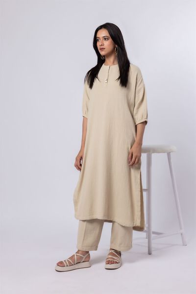 Dyed | Cheese Cloth | Kurta | GBP 30.00