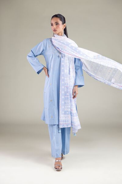 Embroidered | Cambric | Kurta | GBP 12.50