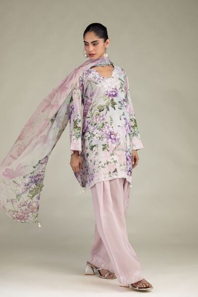 Embroidered | Blended Viscose | Pink Viscose Shalwar | GBP 30.00