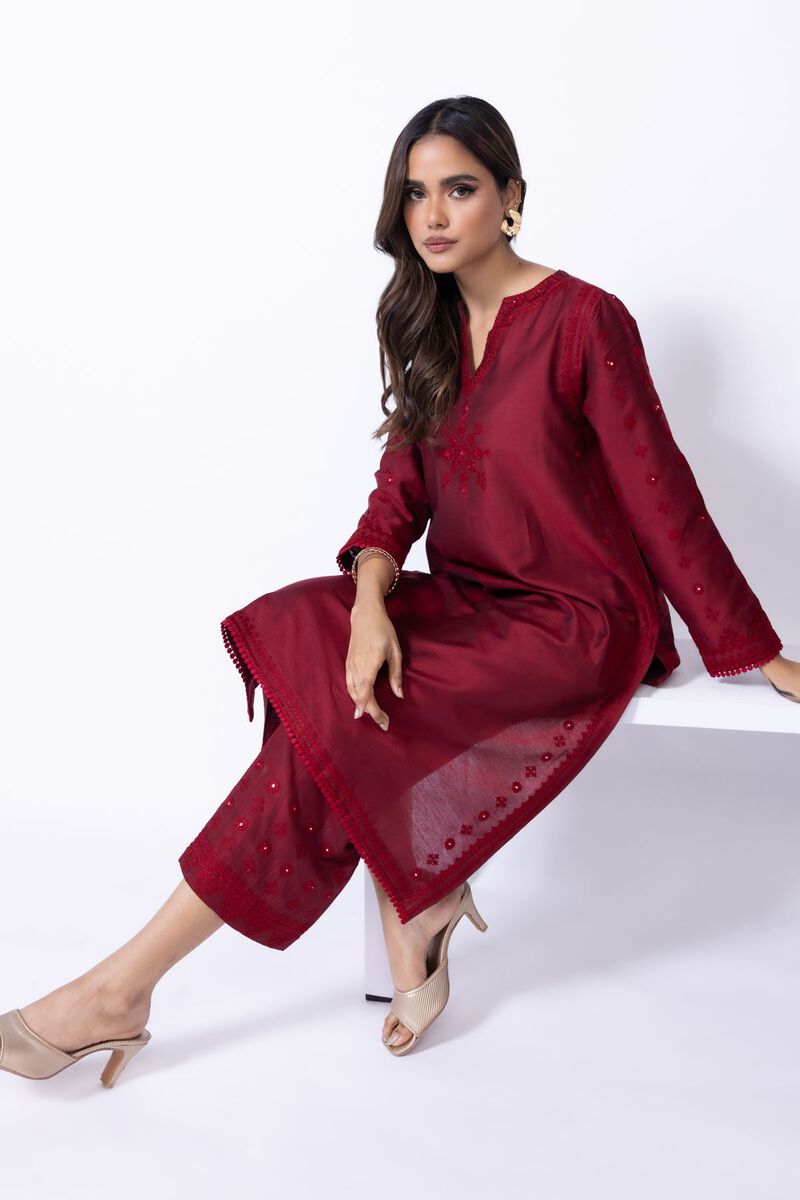Embroidered | Raw Silk | Kurta | GBP 12.00