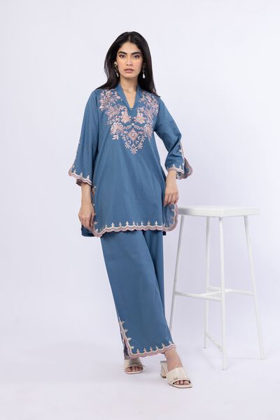 Embroidered | Linen Cotton | Pants | GBP 20.00