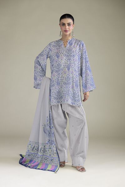 Embroidered | Cambric | Fabrics 3 Piece | GBP 40.00