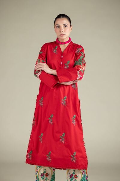 Embroidered | Cambric | Kurta | GBP 35.00