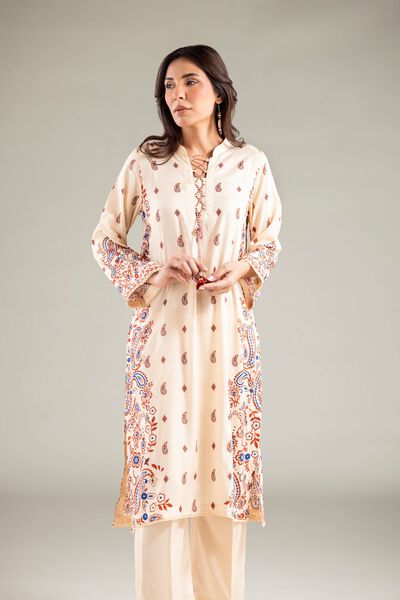 Printed | Viscose | Long Paisley Kurta | GBP 30.00
