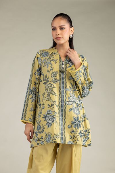 Printed | Cambric | Short V-Neck Kurta | GBP 30.00