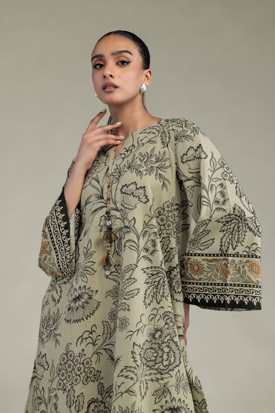 Printed | Cambric | Cambric Longline Kurta | GBP 30.00