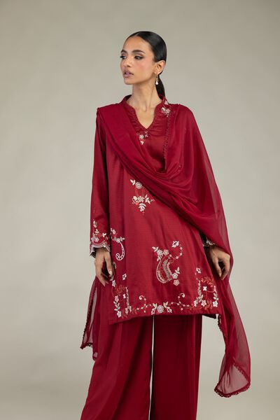 Embroidered | Dobby | Dobby Tailored 3-Piece | GBP 70.00