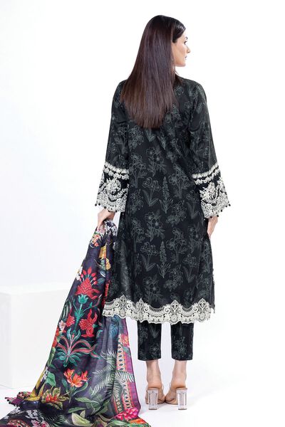 Embroidered | Cotton Satin | Tailored 3 Piece | GBP 50.00
