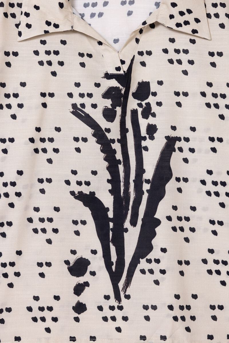 Printed | Dull Raw Silk | Blouse | GBP 9.00