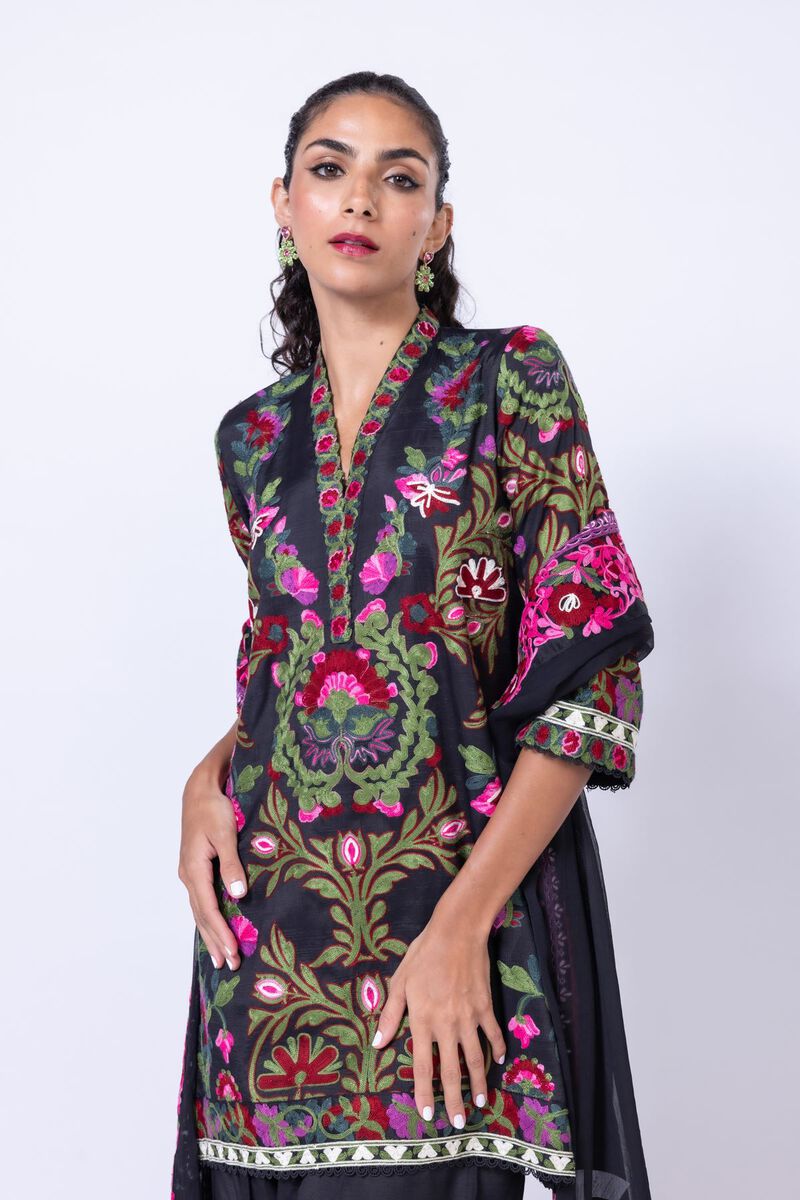 Embroidered | Raw Silk | Kurta | null