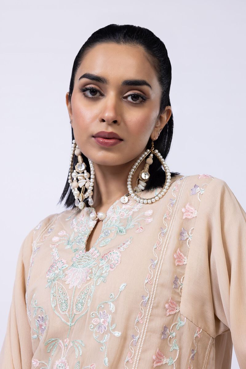 Embroidered | Polyester Crinkle Chiffon | Kurta | GBP 50.00