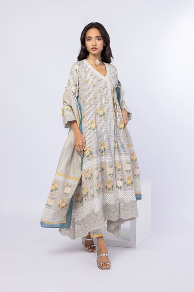 Embroidered | Raw Silk | Kurta | GBP 65.00
