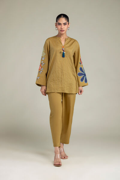 Dyed | Cambric | Solid Mustard Trousers | GBP 12.50