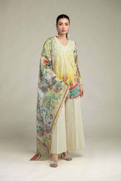 Embroidered | Raw Silk | Short Floral Kurta | GBP 45.00