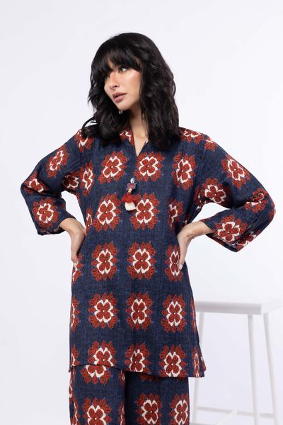 Printed | Double Layer Striped | Kurta | GBP 25.00