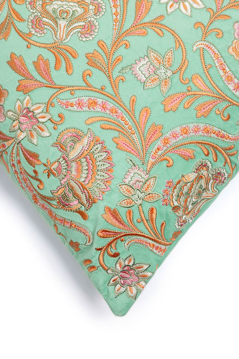 Velvet | Embroidered | Cushion Cover | null