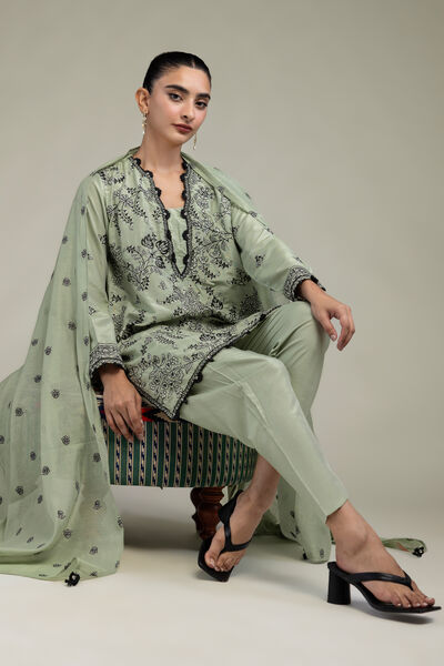 Raw Silk | Floral Silk Kurta | GBP 60.00