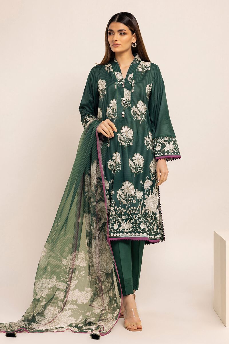 Printed | Cambric | Fabrics 3 Piece | null