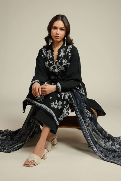 Embroidered | Dobby | 3-Piece Tailored Set | GBP 65.00