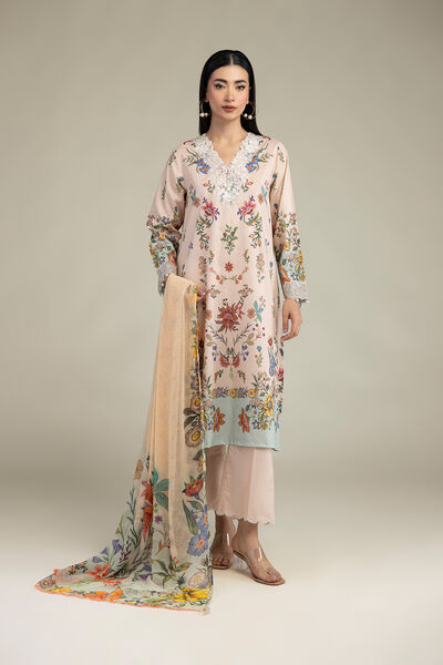 Embroidered | Cambric | Fabrics 3 Piece | GBP 50.00