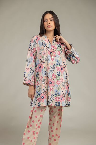 Printed | Cambric | Short Floral Kurta | GBP 30.00