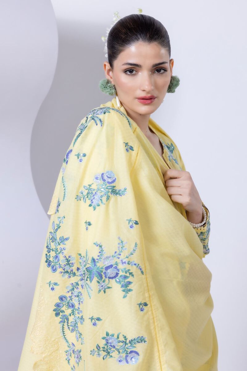 Embroidered | Cotton Square | Dupatta | GBP 35.00