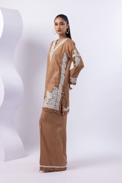 Embroidered | Thai Silk | Flared Pants | GBP 20.00