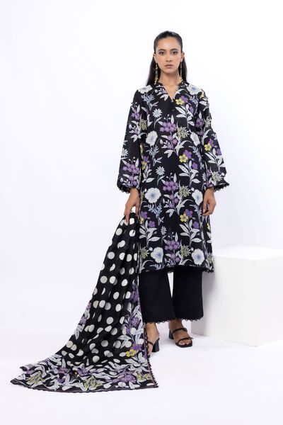 Printed | Textured Cotton | Tailored 3 Piece | GBP 40.00
