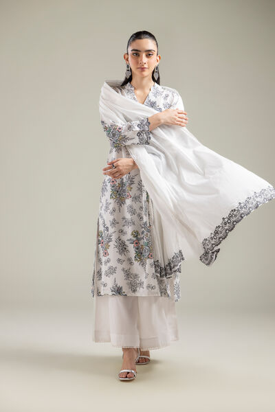 Embroidered | Lawn | Lawn Floral Dupatta | GBP 20.00