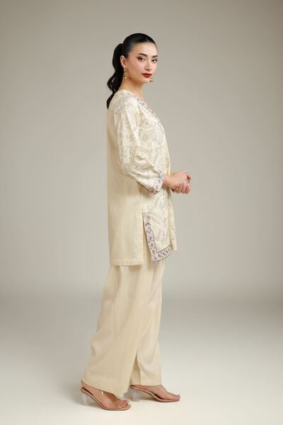 Embroidered | Raw Silk | Embroidered Silk Shalwar | GBP 30.00