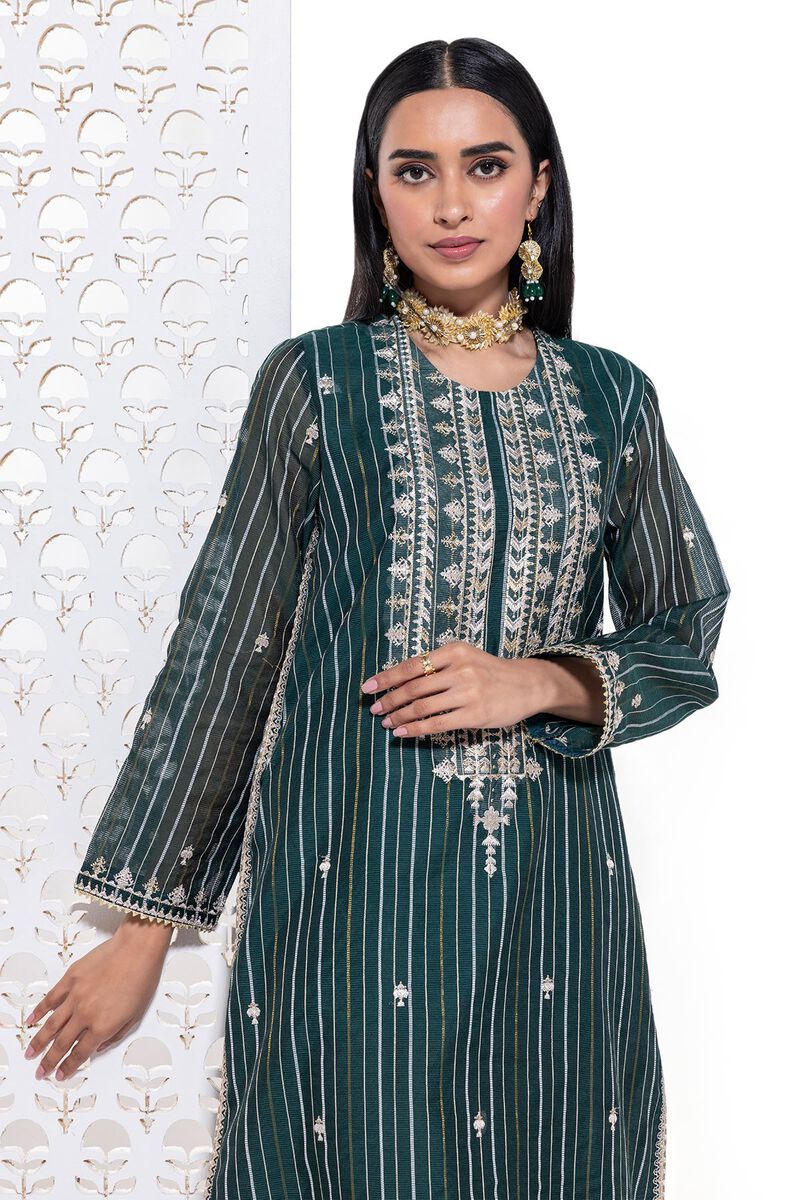 Embroidered | Zari Organza Net | Kurta | null