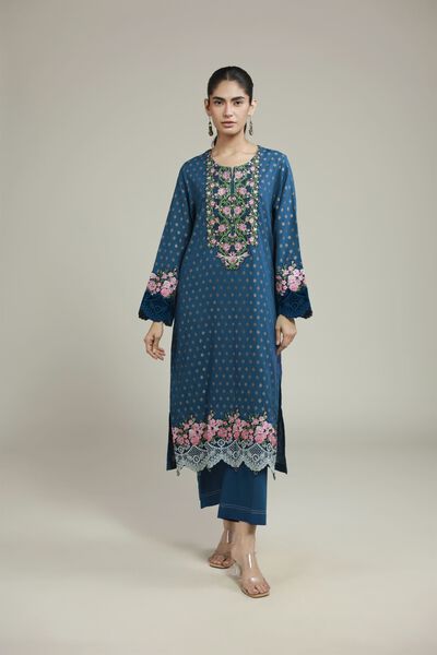 Embroidered | Jacquard | Fabrics 2 Piece | Top and Bottom | GBP 40.00