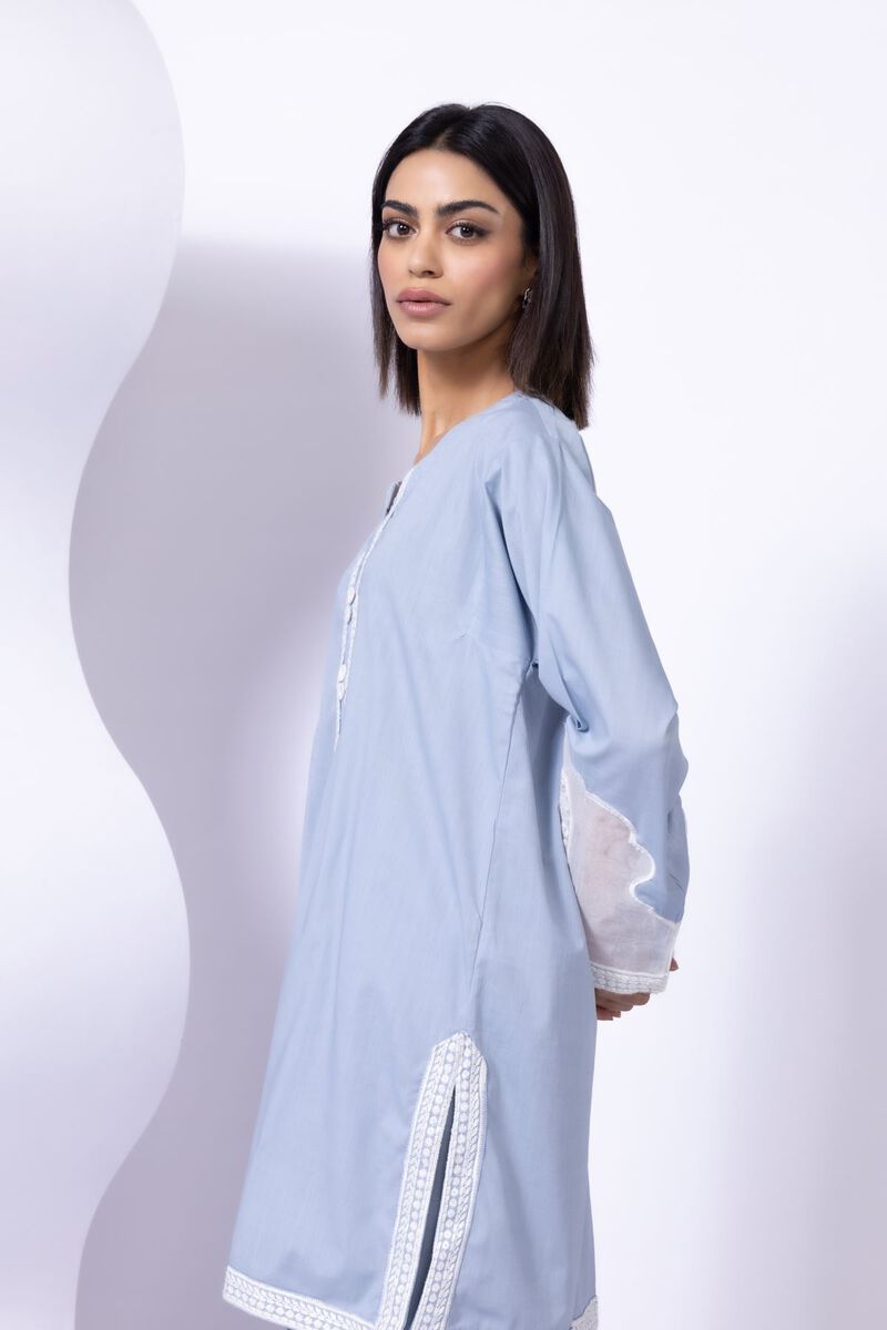 Embroidered | Crosshatch Poplin | Kurta | GBP 15.00