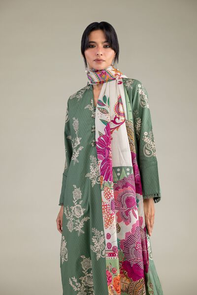 Embroidered | Cotton Dobby | Floral Cotton Kurta | GBP 40.00