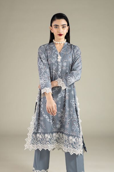 Embroidered | Raw Silk | Kurta | GBP 45.00