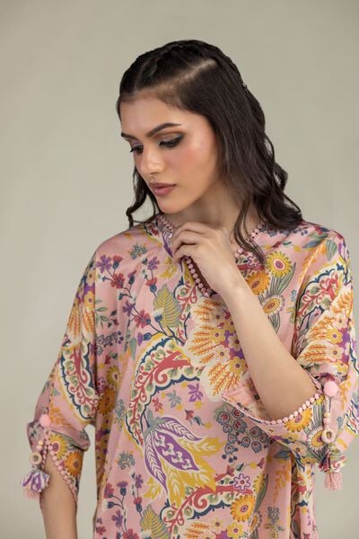 Printed | Cambric | Cambric V-Neck Kurta | GBP 30.00