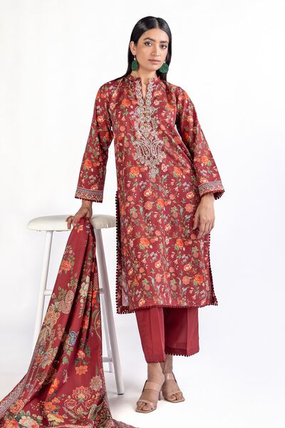 Embroidered | Cambric | Fabrics 3 Piece | GBP 20.00