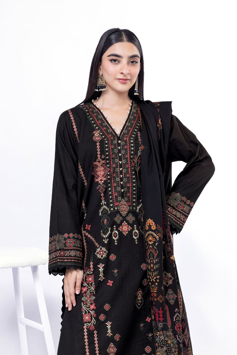 Embroidered | Crosshatch | Fabrics 3 Piece | null