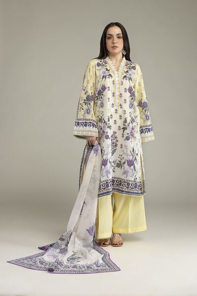 Embroidered | Cambric | Fabrics 3 Piece | GBP 45.00