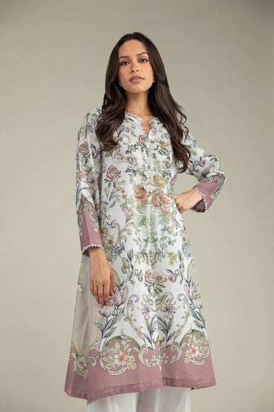 Printed | Cambric | Floral Longline Kurta | GBP 30.00