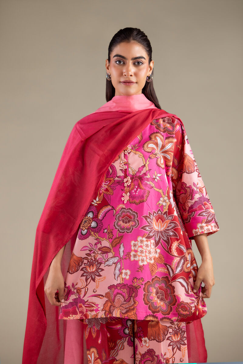Printed | Lawn | Solid Draped Dupatta | GBP 15.00