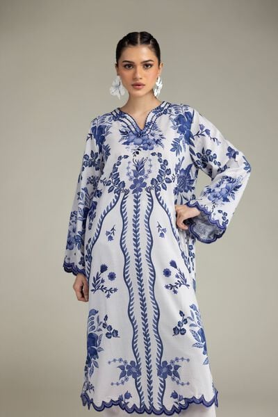 Embroidered | Raw Silk | Kurta | GBP 40.00