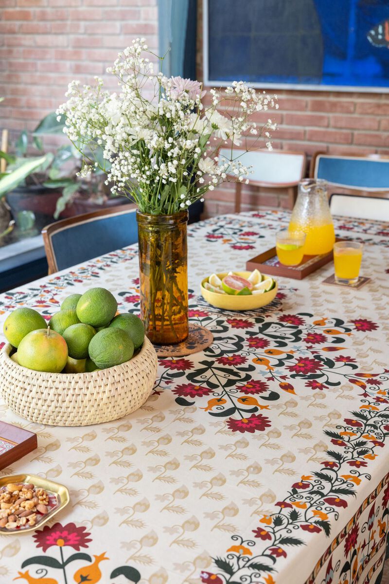 Cotton | Printed | Table Cover | null