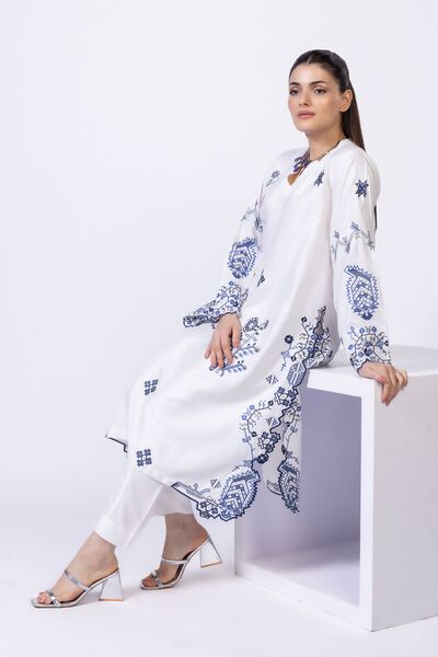 Embroidered | Viscose Oak Silk | Kurta | GBP 40.00