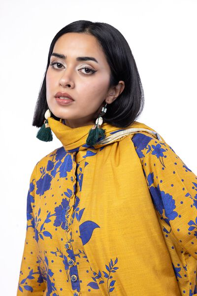 Printed | Textured Cotton | Tailored 3 Piece | GBP 40.00