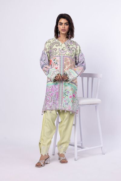 Embroidered | Viscose Oak Silk | Kurta | GBP 60.00